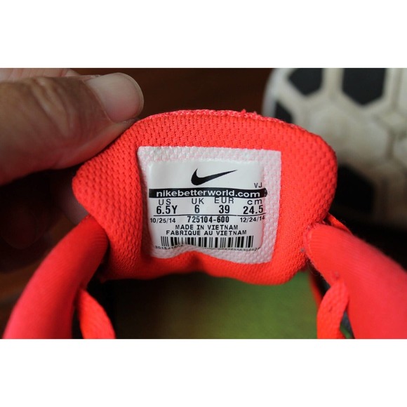 NIKE Free 5.0 GS Youth's Running Shoes 725104-600 Size 6.5Y/Womens Size 8 Orange - Picture 9 of 10